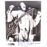 BB KING - RARE AUTOGRAPHED 8X10" PUBLICITY PHOTOGRAPH