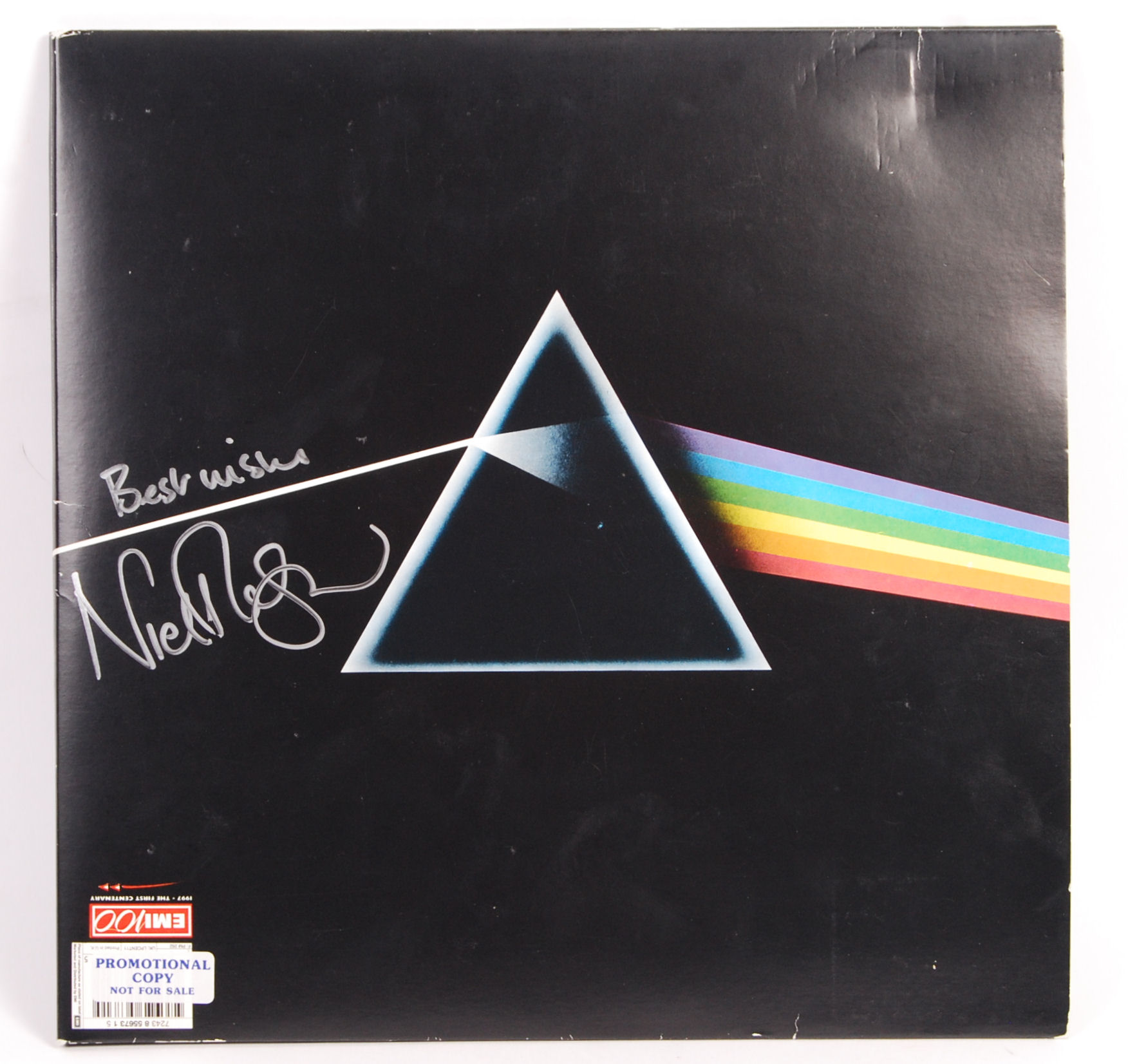 NICK MASON SIGNED PINK FLOYD DARK SIDE OF THE MOON