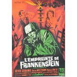 1960'S EVIL OF FRANKENSTEIN FRENCH MOVIE POSTER