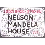 ONLY FOOLS & HORSES - AUTOGRAPHED NELSON MANDELA HOUSE SIGN