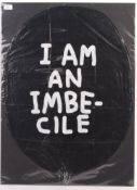 BANKSY 2015 DISMALAND EXHIBITION BLACK BALLOON ' I AM AN INBECILE '