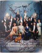 DOWNTON ABBEY THE MOVIE - FULL CAST AUTOGRAPHED PO