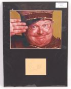 BENNY HILL - BRITISH COMEDY - AUTOGRAPHED ALBUM PAGE