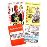 COLLECTION OF RARE VINTAGE ' CARRY ON ' FILM CAMPAIGN BROCHURES