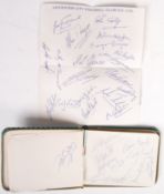 1960'S AUTOGRAPH BOOK - LEICESTER CITY & FOOTBALLE