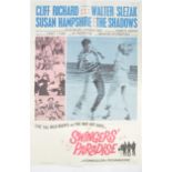 ORIGINAL 19600'S CLIFF RICHARD SWINGERS PARADISE POSTER
