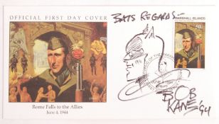 BOB KANE - BATMAN CO-CREATOR - SKETCH & AUTOGRAPHED FDC