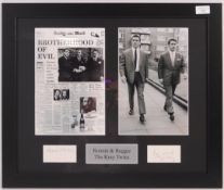 THE KRAY TWINS - RON & REG KRAY - RARE AUTOGRAPH S