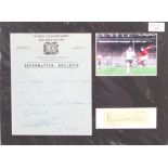 WORLD CUP 1966 - ' THEY THINK IT'S ALL OVER ' AUTOGRAPH DISPLAY