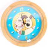 RARE WALLACE AND GROMIT SUMITOMO LIFE WALL CLOCK