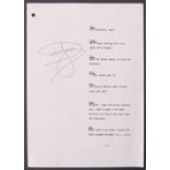 ONLY FOOLS & HORSES - DAVID JASON AUTOGRAPHED SCRIPT