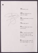 ONLY FOOLS & HORSES - DAVID JASON AUTOGRAPHED SCRIPT