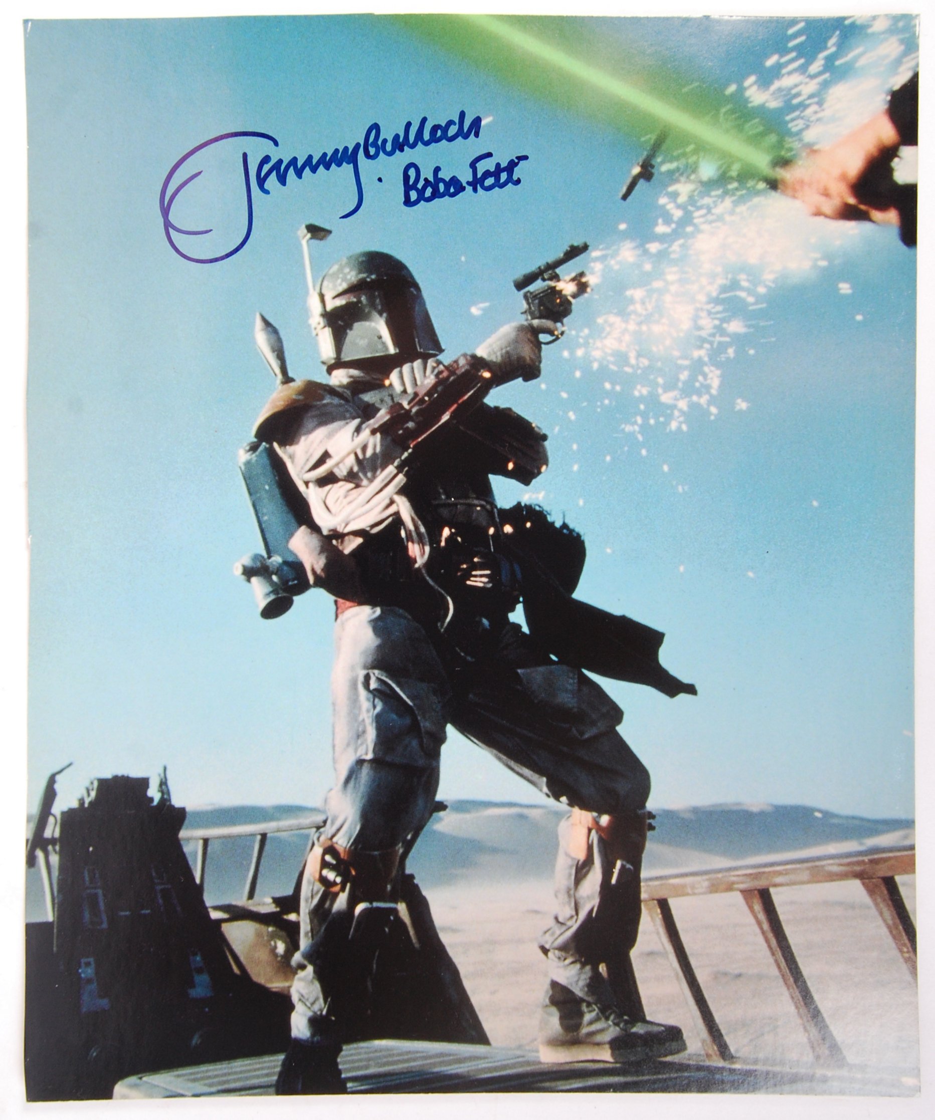 JEREMY BULLOCH - BOBA FETT - STAR WARS AUTOGRAPHED PHOTO