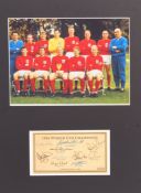 WORLD CUP 1966 - ENGLAND FOOTBALL AUTOGRAPHS - SET OF TEN