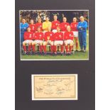 WORLD CUP 1966 - ENGLAND FOOTBALL AUTOGRAPHS - SET OF TEN