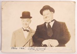 LAUREL & HARDY - STAN LAUREL - AUTOGRAPHED PHOTOGRAPH