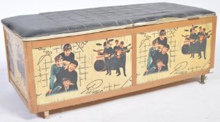 RARE 1960'S BEATLES VINYL OTTOMAN BY AVALLON OF YATTON