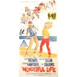 LARGE AUSTRALIAN THREE SHEET POSTER WONDERFUL LIFE CLIFF RICHARD