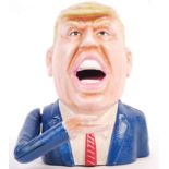 NOVELTY DONALD TRUMP VINTAGE STYLE CAST IRON MONEY BOX