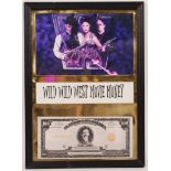 ORIGINAL WILD WILD WEST MOVIE USED BANKNOTE PROP