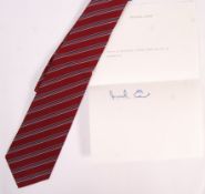 SIR MICHAEL CAINE - ENGLISH ACTOR - WORN & OWNED NECK TIE