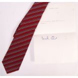 SIR MICHAEL CAINE - ENGLISH ACTOR - WORN & OWNED NECK TIE