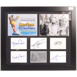 MONTY PYTHON - RARE CAST AUTOGRAPHED MONTAGE PRESE