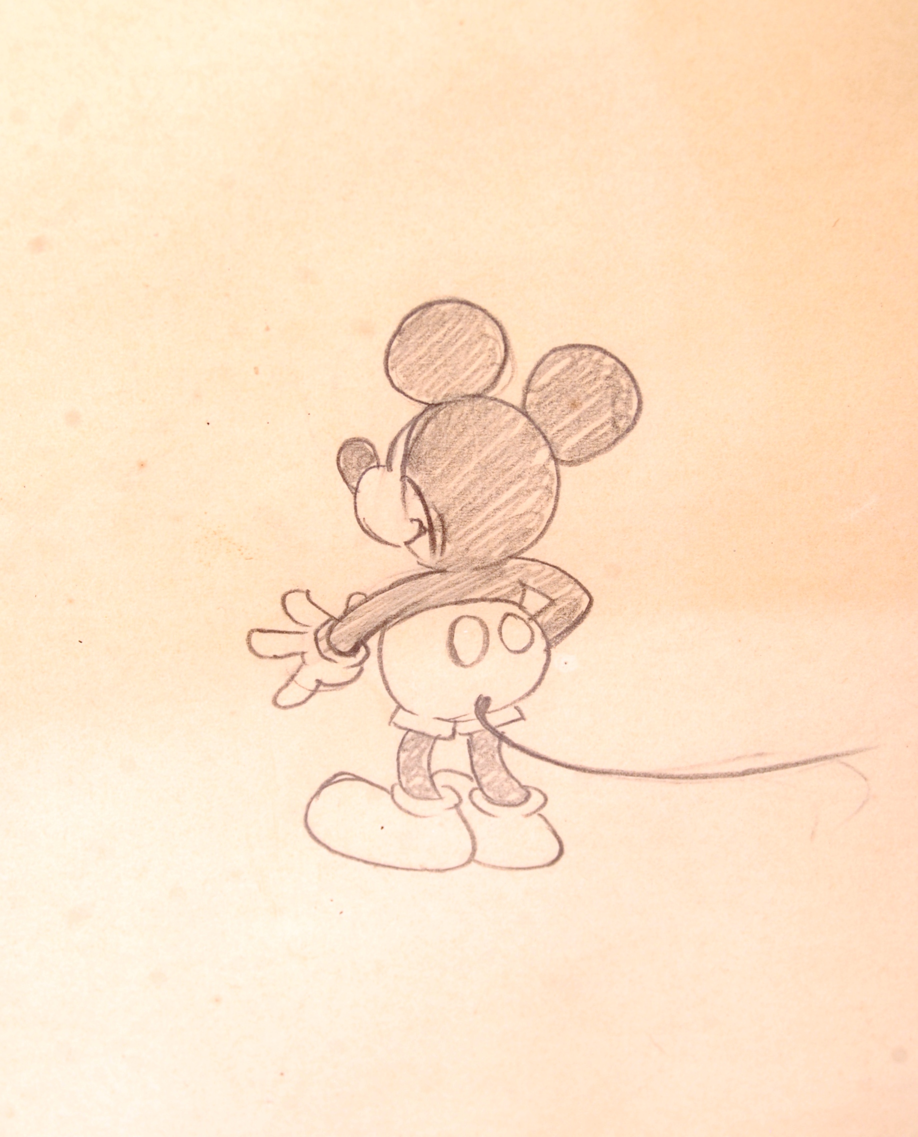 RARE 1930'S WALT DISNEY TOM MCKIMSON ANIMATION ARTWORK - Image 2 of 3