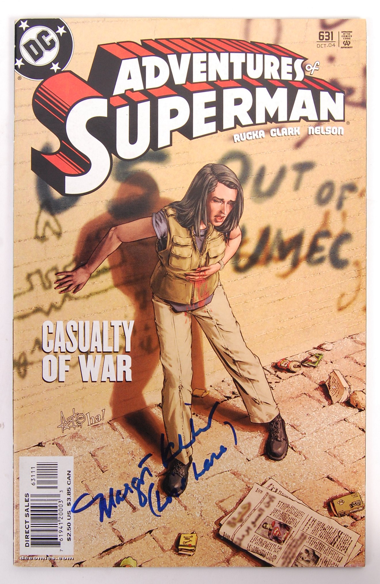 MARGOT KIDDER - SUPERMAN - AUTOGRAPHED DC COMICS COMIC BOOK