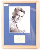 CARY GRANT - BRISTOL BORN ACTOR AUTOGRAPH PRESENTATION