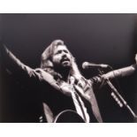 BARRY GIBB - THE BEEGEES - AUTOGRAPHED 8X10" BLACK & WHITE PHOTO
