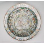 An impressive large 18th / 19th century Chinese / Cantonese famille rose centrepiece bowl. The