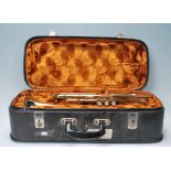 Musical Instruments. A cased vintage 20th century Boosey & Hawkes - B&H 400 trumpet. Complete in the
