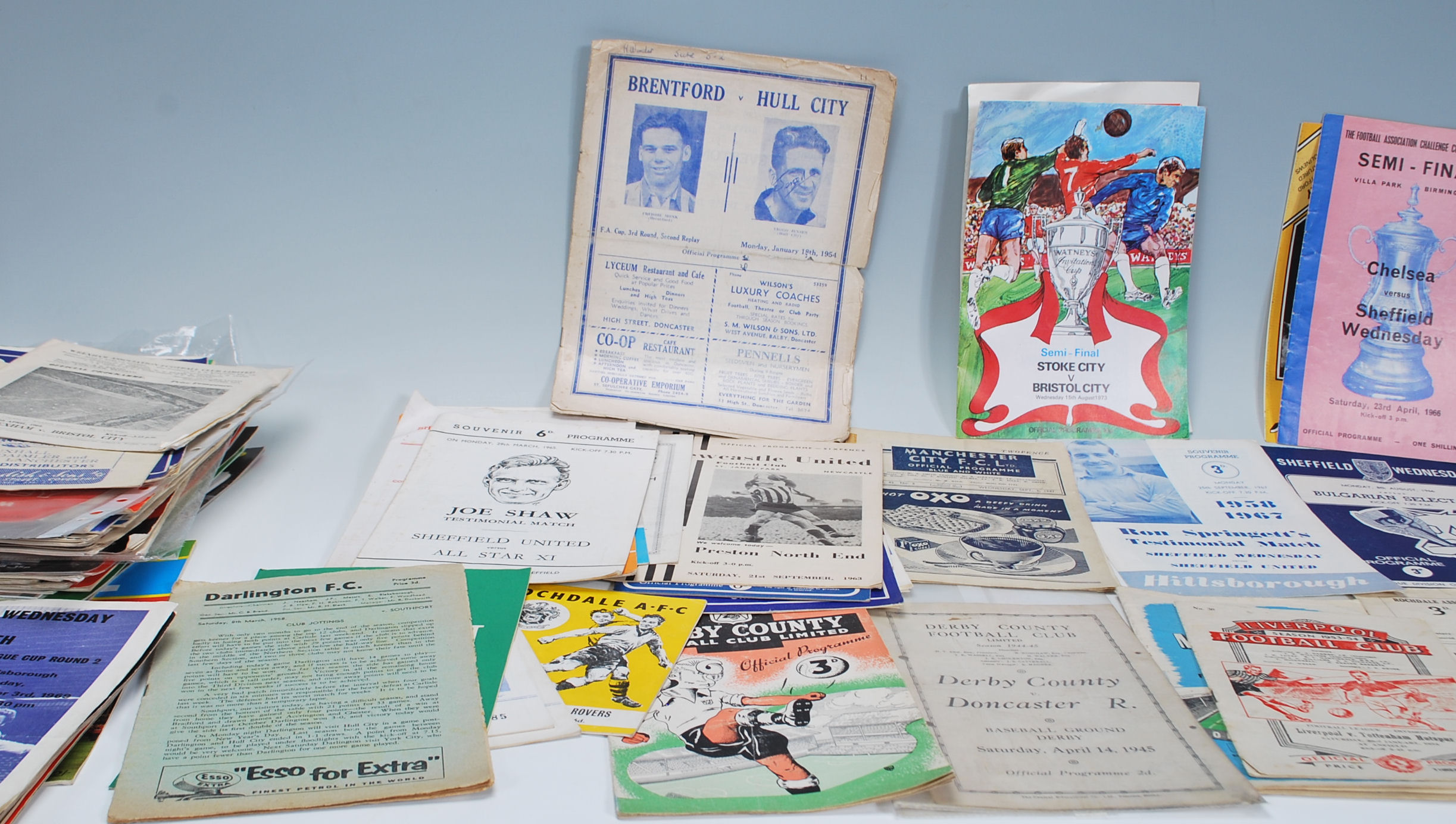 A good collection of 20th Century football programmes dating from the 1940's to include Brentford