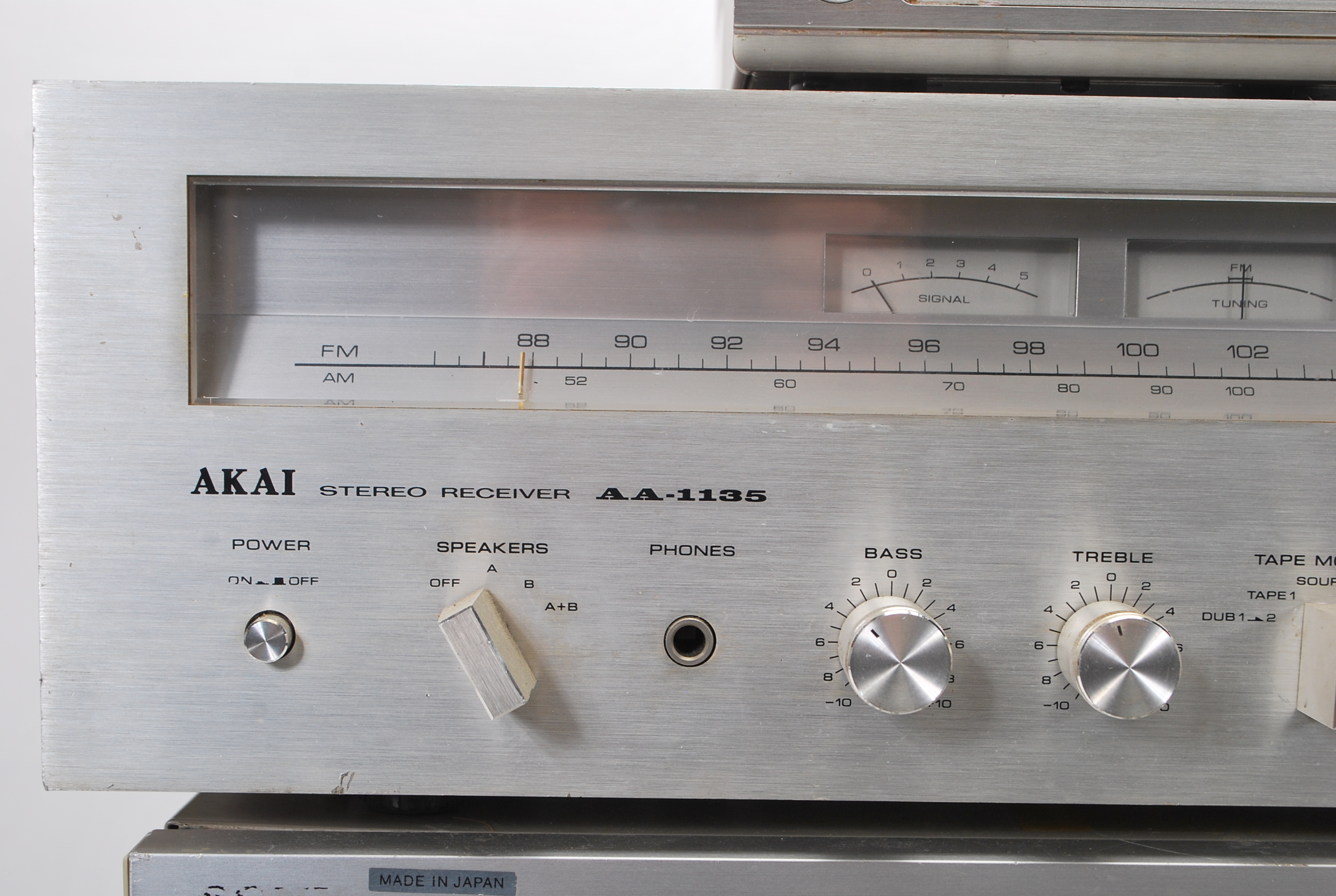 Hi-Fi- A group of four mixed Hi-Fi stacking system to include a Akai stereo receiver AA-1135, - Image 3 of 7