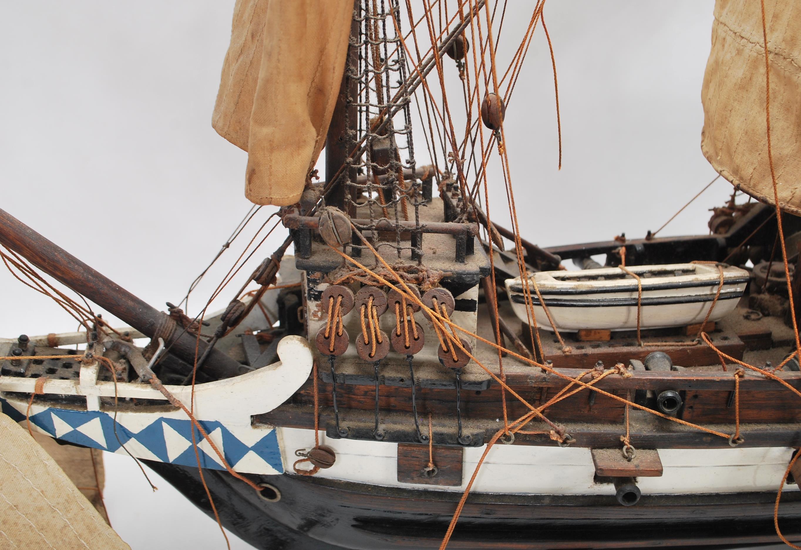 A vintage 20th Century large scratch built model of a galleon style ship in the manner of the - Image 4 of 9