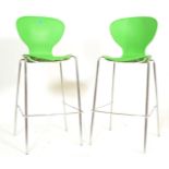 DESIGNER STACKING BAR STOOL CHAIRS WITH FOOTRESTS