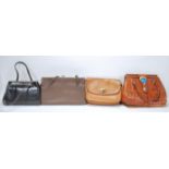 A collection of vintage ladies handbags / evening bags to include a Ostrich skin example.