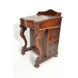 A Victorian 19th century rosewood davenport desk b