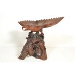 A very large believed early 20th century good quality hand carved eagle with wings at full span