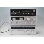 Hi-Fi- A group of three mixed stacking system to include a Kyoto S-700 AM / FM MPX/8 track tape