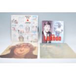 A group of three vinyl long play LP record albums by John Lennon to include Imagine – Bell Sound