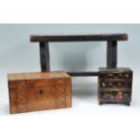 A collection of items to include a 19th century milking / parlour stool together with a 19th century