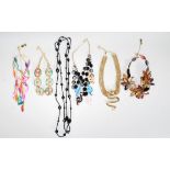 A selection of Butler and Wilson fashion jewellery to include a chunky mariner link chain necklace