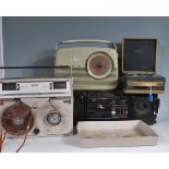 Hi-Fi- A group of vintage and retro stereo / radios to include a Sharp Stereo radio cassette