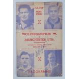 An F.A. Cup Semi-Final official souvenir football programme for Wolverhampton Wanderers V Manchester