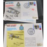 An album of Royal Air Force Flown Souvenir first day covers dating form the 1970's including