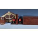A 19th Century mahogany work box / sewing box, hin