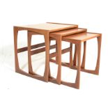 Victor B. Wilkins - G Plan - Astral - A 1970's retro vintage teak wood nest of graduating tables