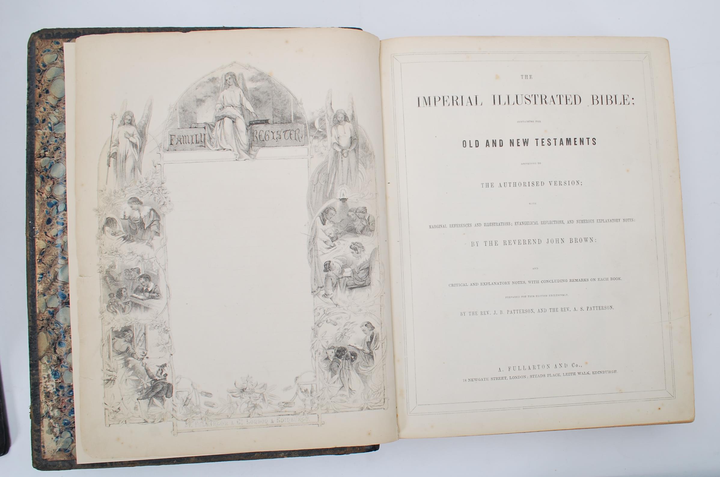 Two 19th Century Victorian Bible's to include The Holy Bible and the Commentaries of Henry and Scott - Image 7 of 9